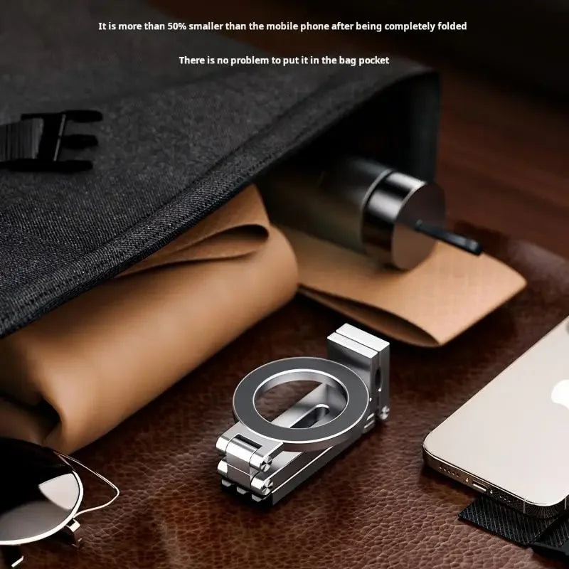 Magnetic Phone Tripod Stand - 360° Foldable Holder for iPhone & Android