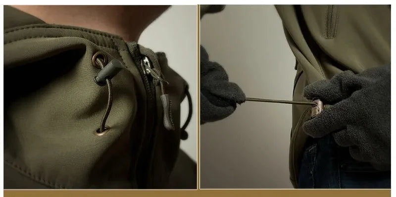 Men’s Tactical Hooded Jacket – Waterproof Softshell Military Utility Bomber for Outdoor & Casual Wear Trekker Essentials