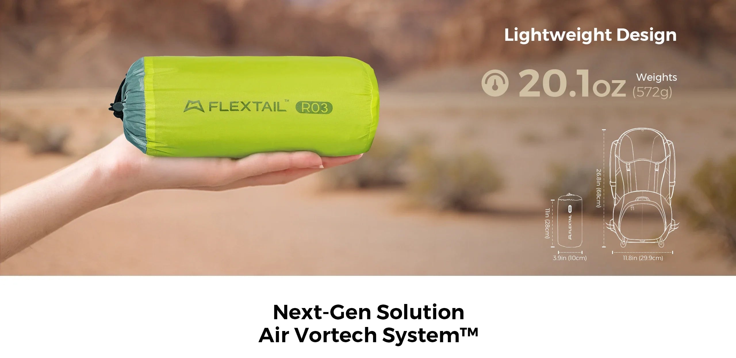 FLEXTAIL Insulated Sleeping Pad – Ultralight Inflatable Camping Mattress (Zero & Tiny Series) Trekker Essentials