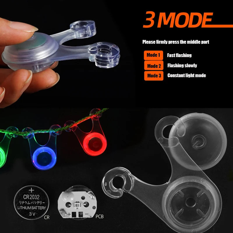10PCS Waterproof LED Tent Lights – Mini Hanging Safety Lights for Camping, Cycling & Outdoor Use Trekker Essentials