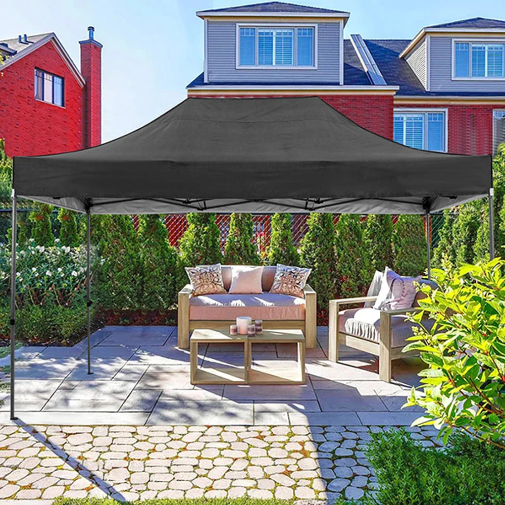 10'x15' Heavy-Duty Pop-Up Canopy Tent – Waterproof 4-Sidewall Commercial Gazebo