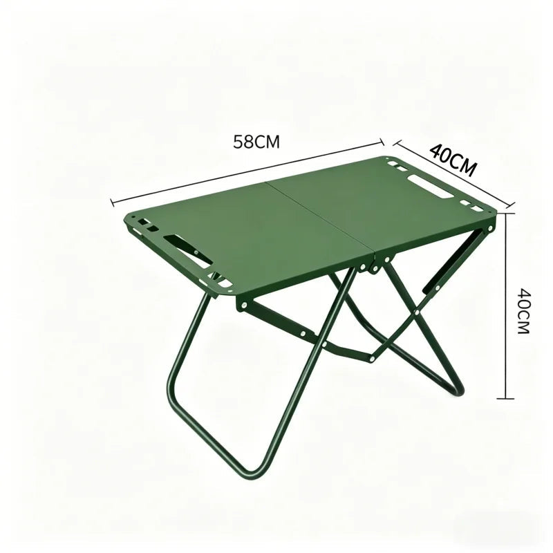 Lightweight Beach Picnic Table, Foldable Hollowed Tabletop, Compact Outdoor Desk for Camping and Daily Leisure Trekker Essentials