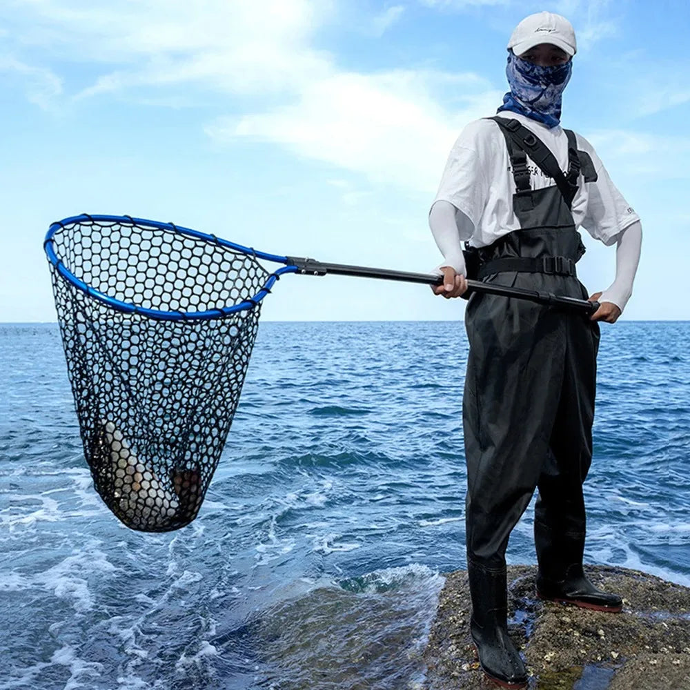 Portable Folding Hand Net for Fishing - Lightweight Dip Net for Lure and Big Fish