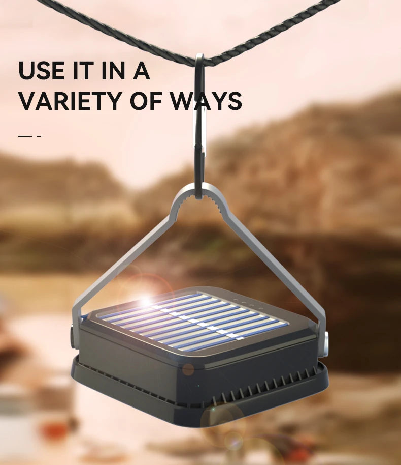 Rechargeable Camping Lantern with 800 Lumens, Dual White & Warm Light, Portable Hanging LED Work Light
