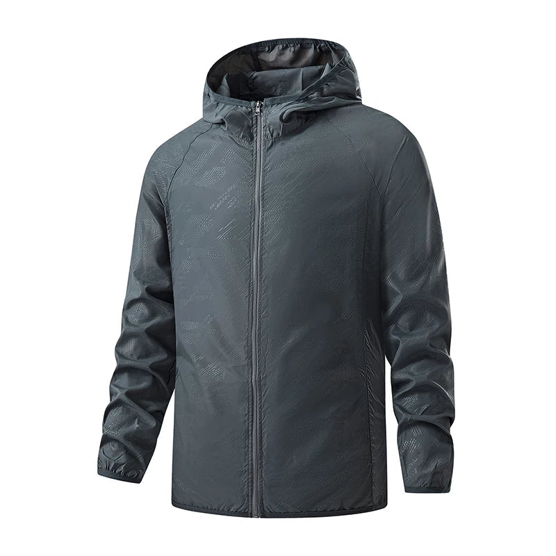 JNLN Men Women Hiking Jackets Waterproof Sun Protective Windbreaker Unisex Camping Climbing Outdoor Rain Coat Portable Clothes Trekker Essentials