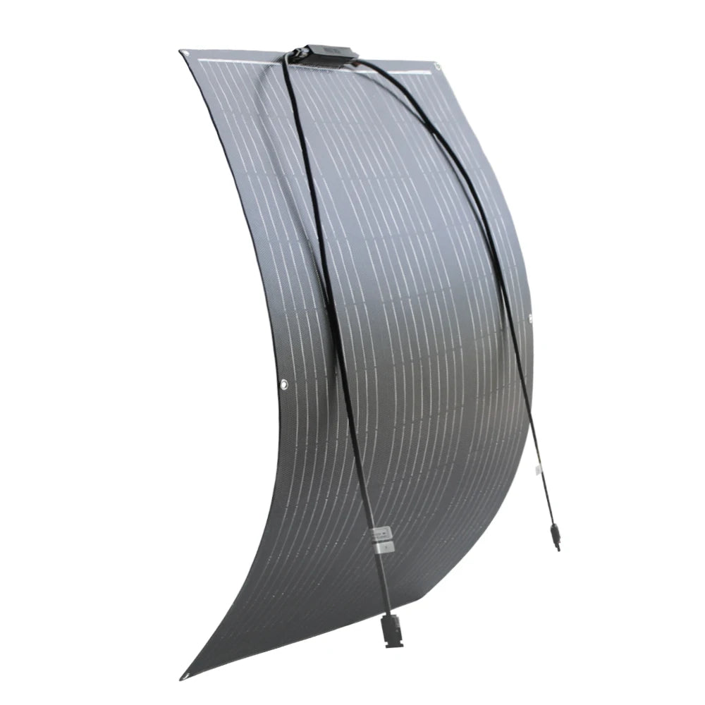 ETFE Flexible 100W Solar Panel - High Efficiency Monocrystalline Charger for 12V Batteries