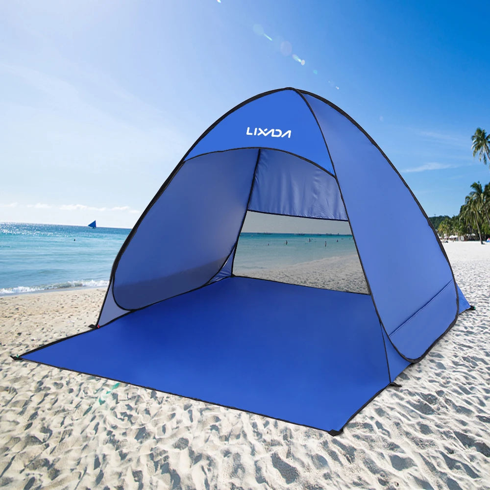 Instant Pop-Up Beach Tent – Lightweight UV Protection Sun Shelter for Camping & Outdoor Travel (1–2 Person) Trekker Essentials