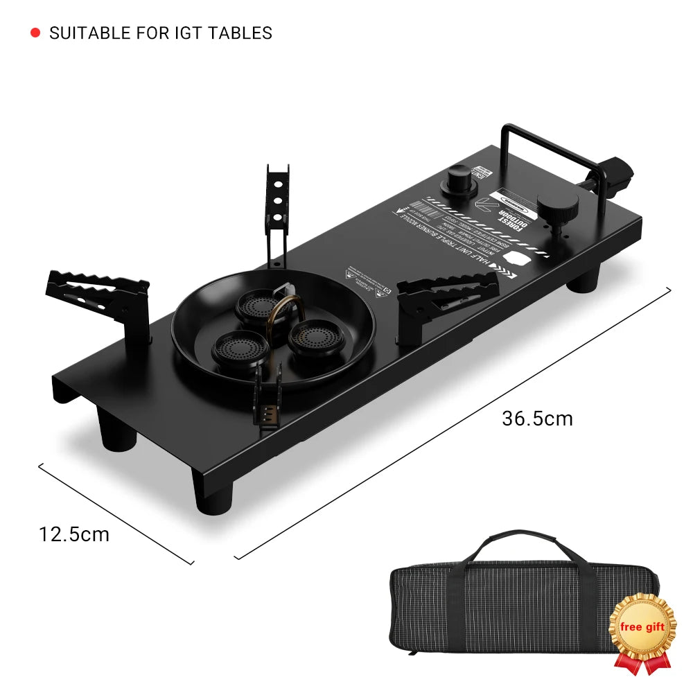 Pandatour Camping IGT Gas Stove Easy Equiped 0.5-Unit Portable Hiking Stove High Effi Ciency 6500W High Firepower Burner Trekker Essentials