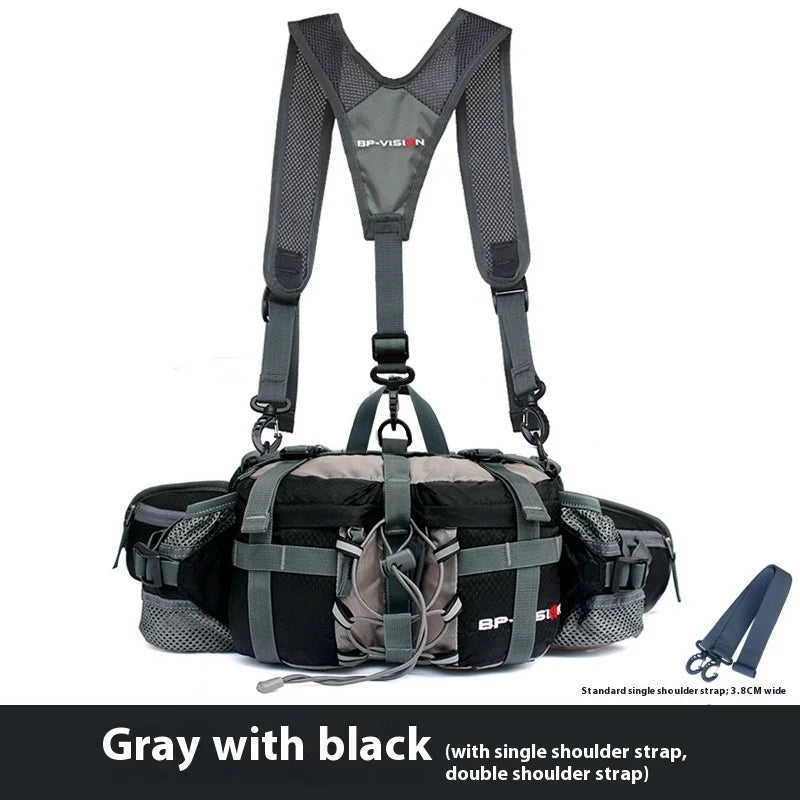 Hiking Waist Bag Outdoor Cycling Waterproof Backpack Reflective Strip Sports Fanny Pack Camping Nylon Hunting Accessor Trekker Essentials