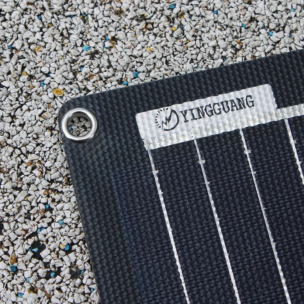 ETFE Flexible 100W Solar Panel - High Efficiency Monocrystalline Charger for 12V Batteries