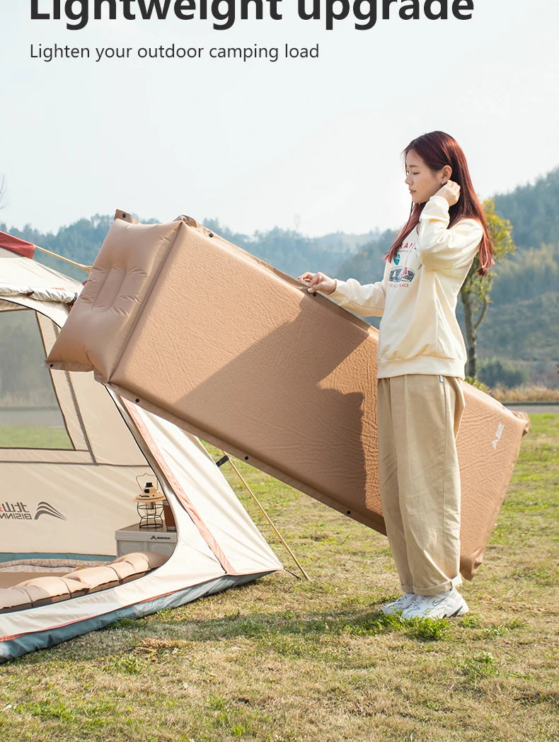 Self-Inflating Camping Mattress – Ultralight Splicable Sleeping Pad for Hiking, Travel & Outdoor Use Trekker Essentials