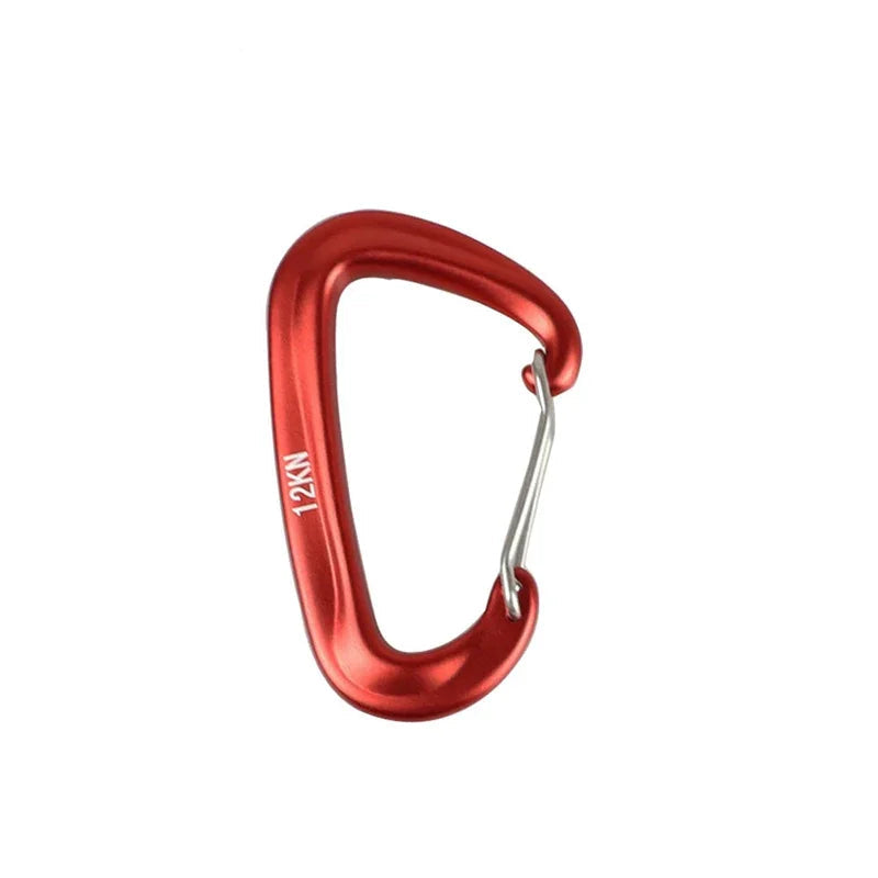D-Shaped Carabiner Clips (1/8 PCS) – 12KN Heavy Duty Aluminum Hooks for Camping, Hammocks & Outdoor Gear Trekker Essentials