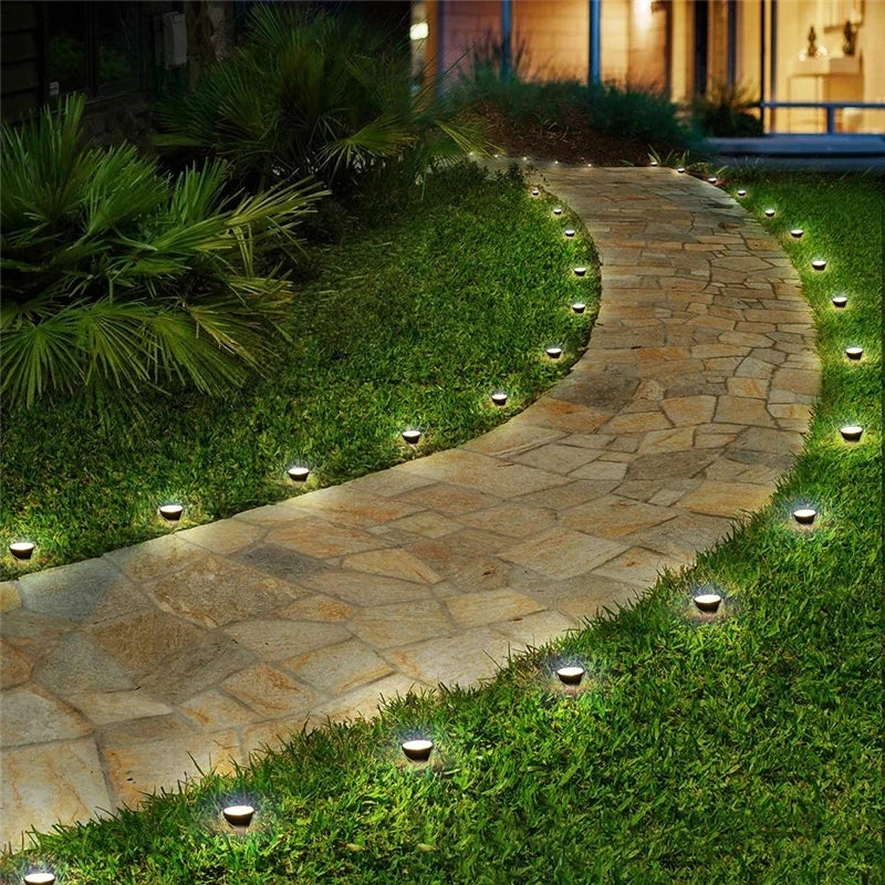 Outdoor Solar Lights Pathway Patio Lawn Ground Lamp IP65 Waterproof Landscape Spotlights Garden Decoration Outdoor Lights Trekker Essentials