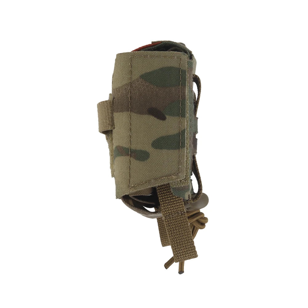 Camo Style MD2 Compact Trauma Kit Tactical IFAK Medical First Aid Pouch Outdoors Hunting Camping Patrol Survival Equipment Trekker Essentials
