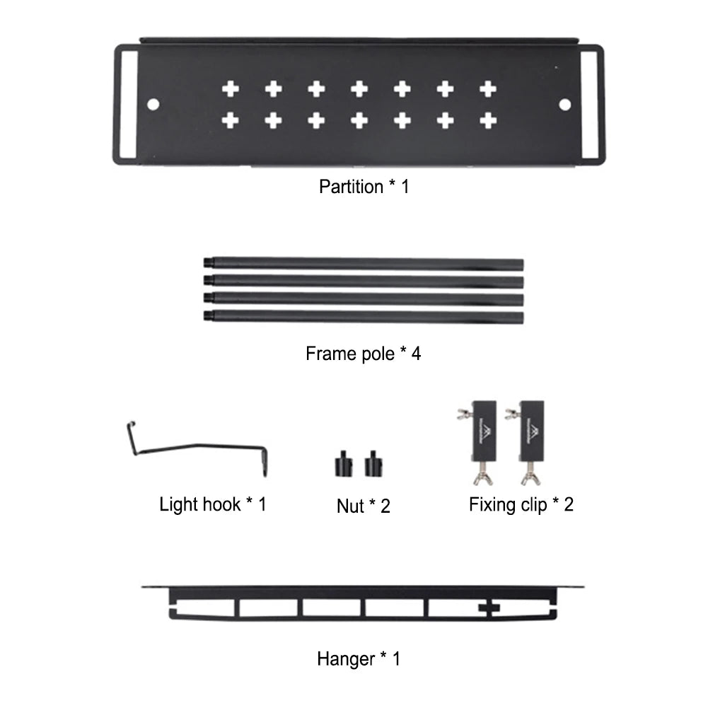 MountainHiker Camping Lantern Stand – Detachable Tabletop & Ground Light Holder, Adjustable Aluminum Alloy Lamp Bracket for Camping, Hiking & BBQ