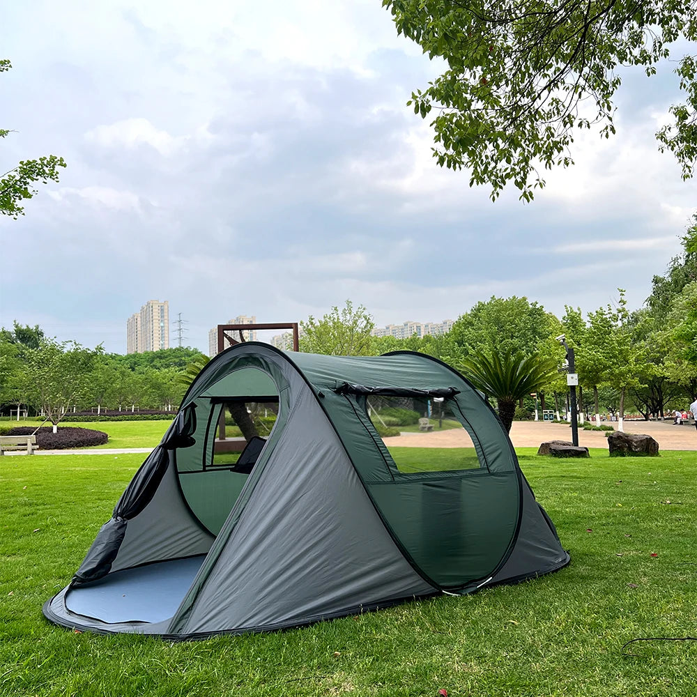 5-8 people quick opening hand throw tent waterproof camping boat tent outdoor tent fully automatic pop-up Trekker Essentials