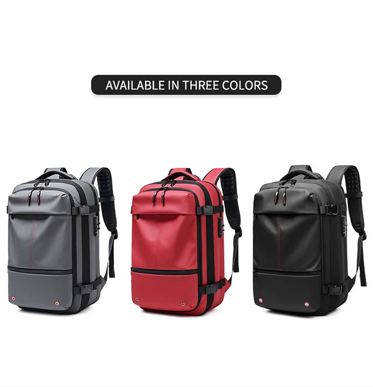 Travel Men 17 inch Laptop Backpack vacuum compression Backpack Business Large Capacity school Backpack expand outdoor backpack Trekker Essentials