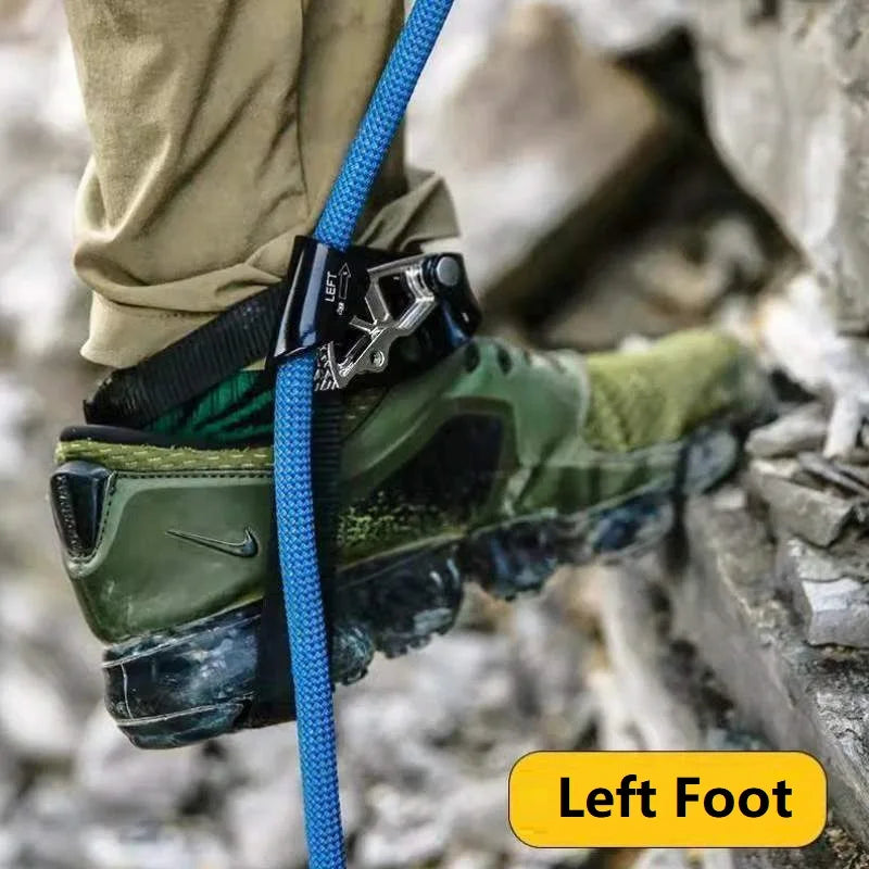 Rock Climbing Foot Ascender – Left/Right Foot SRT Ascend Device for Mountaineering & Safety