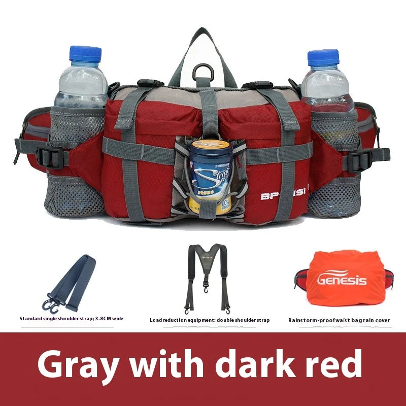 Hiking Waist Bag Outdoor Cycling Waterproof Backpack Reflective Strip Sports Fanny Pack Camping Nylon Hunting Accessor Trekker Essentials