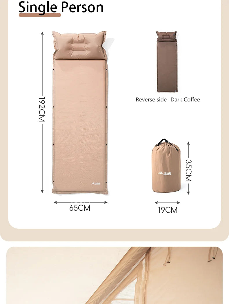 Self-Inflating Camping Mattress – Ultralight Splicable Sleeping Pad for Hiking, Travel & Outdoor Use Trekker Essentials