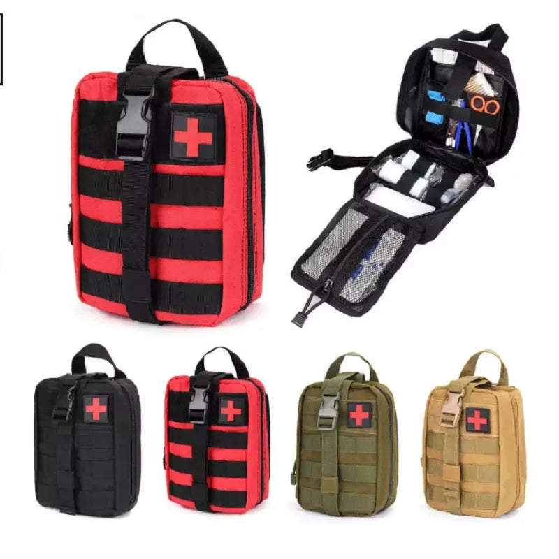 Tactical Molle First Aid Pouch – EDC Emergency Medical Kit Bag for Camping, Hiking & Survival Trekker Essentials