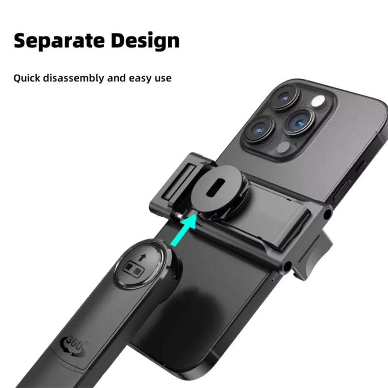 AI Tracking Selfie Stick - 360° Auto-Follow Tripod with Bluetooth Remote