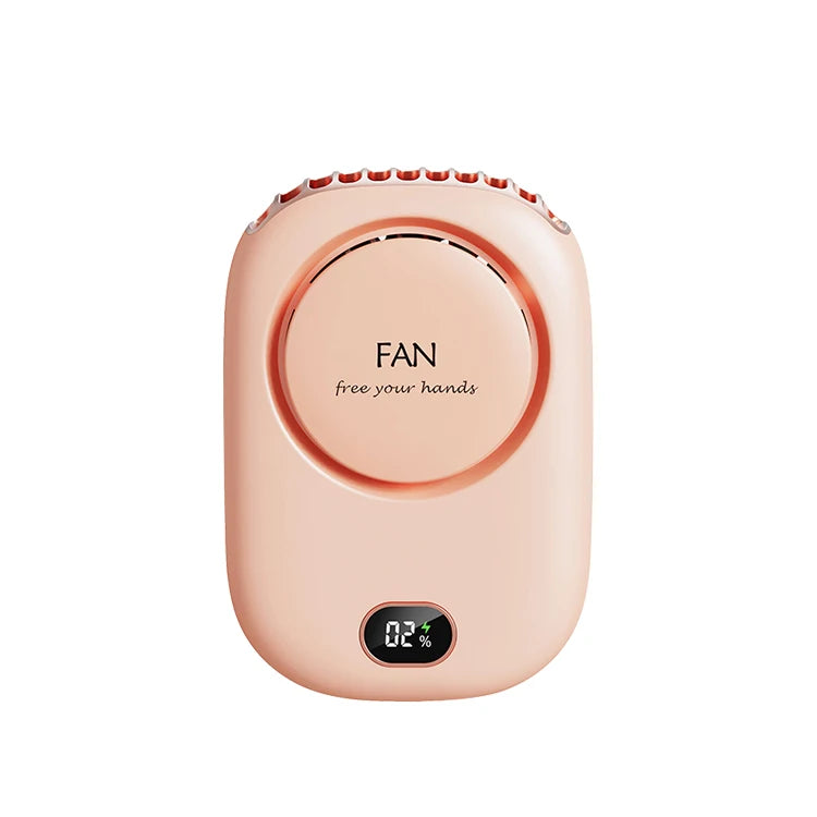 Ventilador portátil para colgar en el cuello: miniventilador de cintura refrescante para deportes al aire libre y viajes