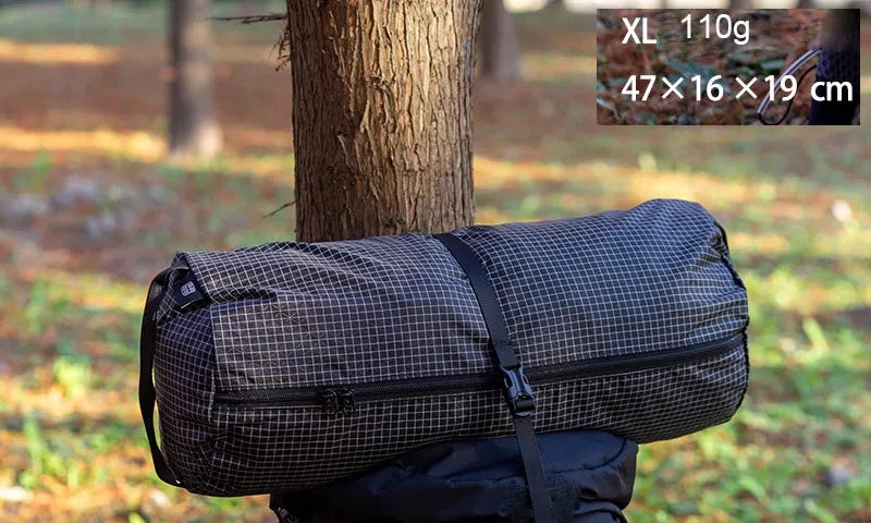 UHMWPE xpac Storage Pack -Ultralight Hiking Backpack Side Pocket Chair Tent Bag Tactical Waterproof Camping Gear Equipment Trekker Essentials