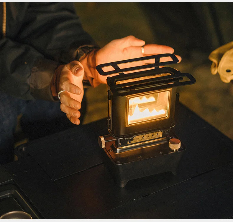 Retro Oil Lamp Stove – Portable 8-Hour Kerosene Lantern & Camping Cooker