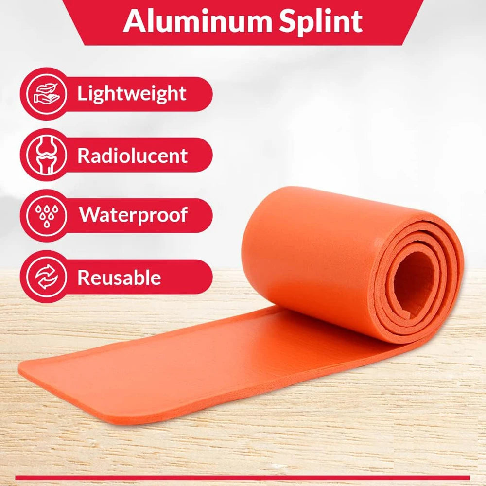 Emergency Aluminum Splint Roll (11×46cm) – Reusable Moldable First Aid Support for Fractures & Injuries Trekker Essentials
