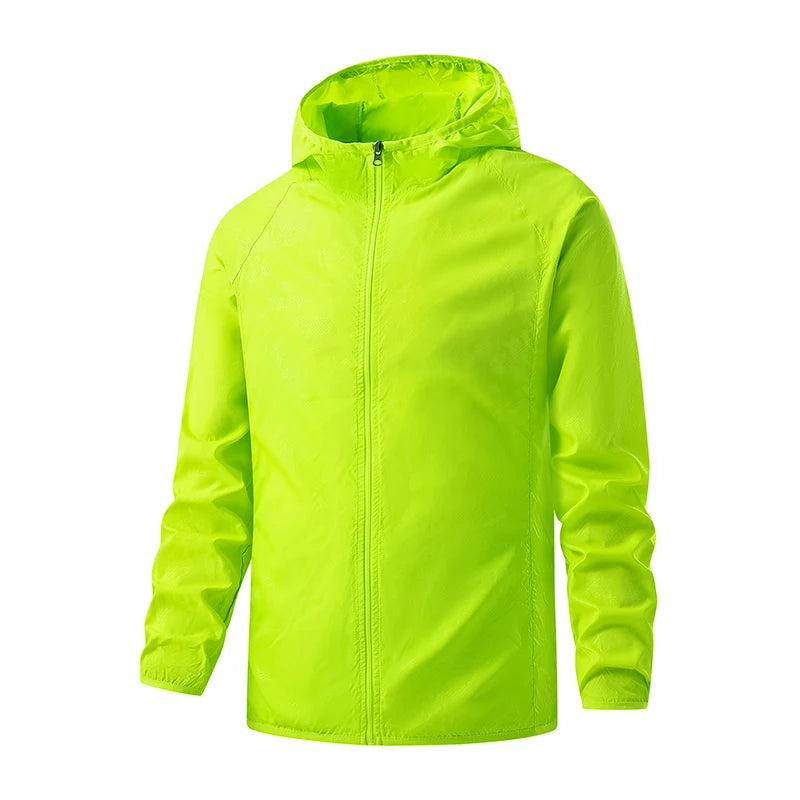 JNLN Men Women Hiking Jackets Waterproof Sun Protective Windbreaker Unisex Camping Climbing Outdoor Rain Coat Portable Clothes Trekker Essentials