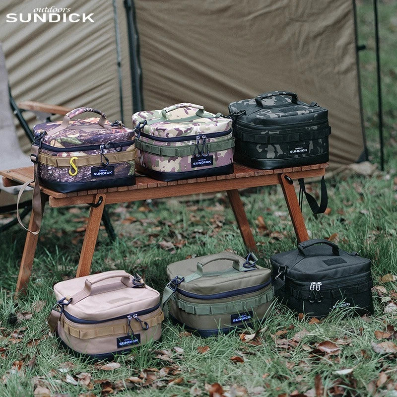 1 black/brown/Army green/camo optional camping insulated outdoor camping bowl cup storage bag Trekker Essentials