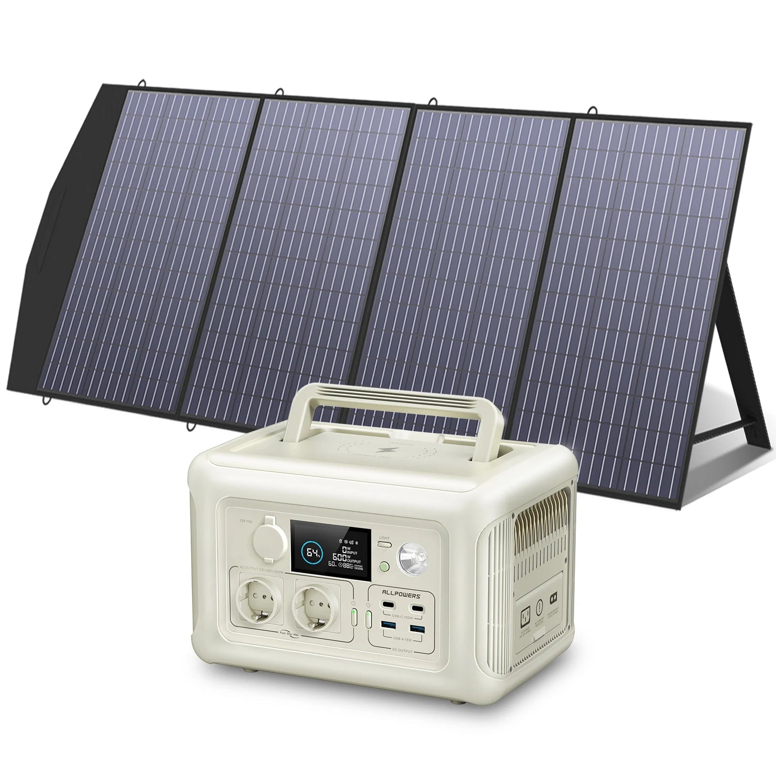Portable Power Station – 299Wh Solar Generator with 600W Pure Sine Wave Output Trekker Essentials