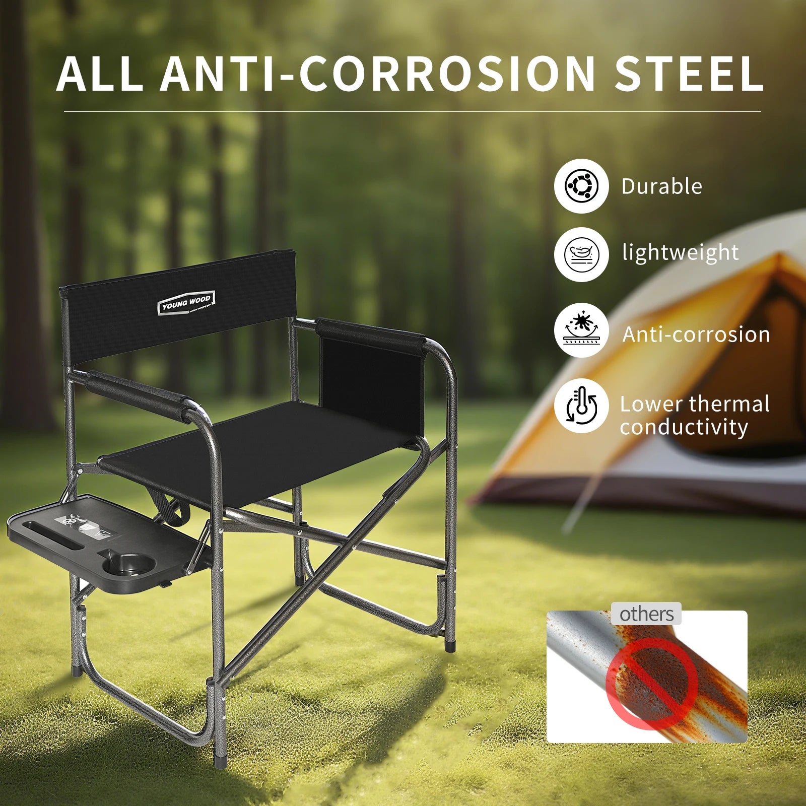 Outdoor Camping Lightweight Comfortable Folding Chair Park Leisure Beach Chair Portable Single Lazy Chair Back Chair