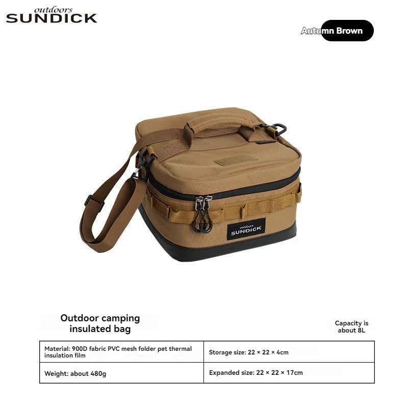 1 black/brown/Army green/camo optional camping insulated outdoor camping bowl cup storage bag Trekker Essentials