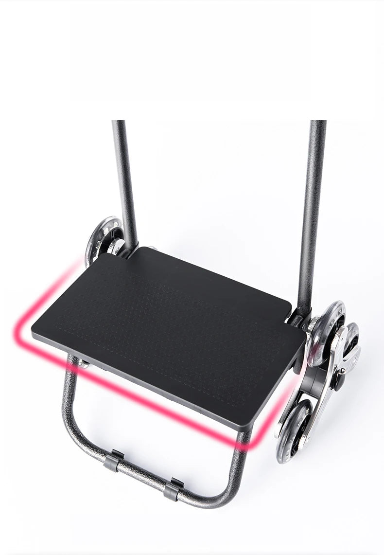 Light Grocery Shopping Trolley Household Climbing Stairs Folding Trailer Outdoor Travel Hand Pull Shopping Cart