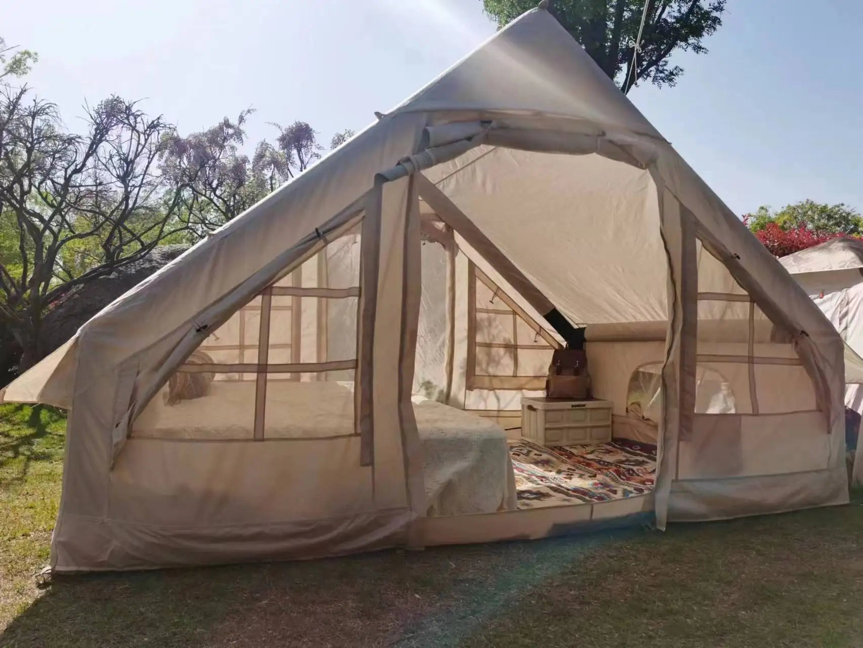 Large Inflatable Camping Tent for 3–4 People – Waterproof Family Cabin – Trekker Essentials