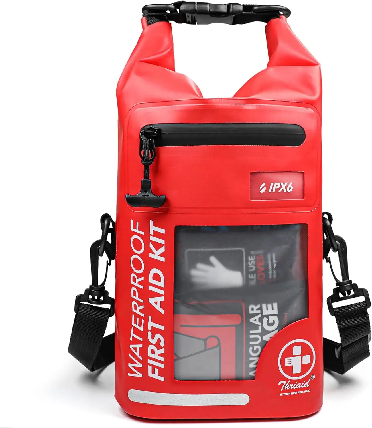 250-Piece Waterproof First Aid Kit with Reflective Dry Bag for Boating, Camping, Fishing & Outdoor Emergencies Trekker Essentials