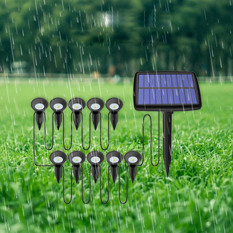 Outdoor Solar Lights Pathway Patio Lawn Ground Lamp IP65 Waterproof Landscape Spotlights Garden Decoration Outdoor Lights Trekker Essentials