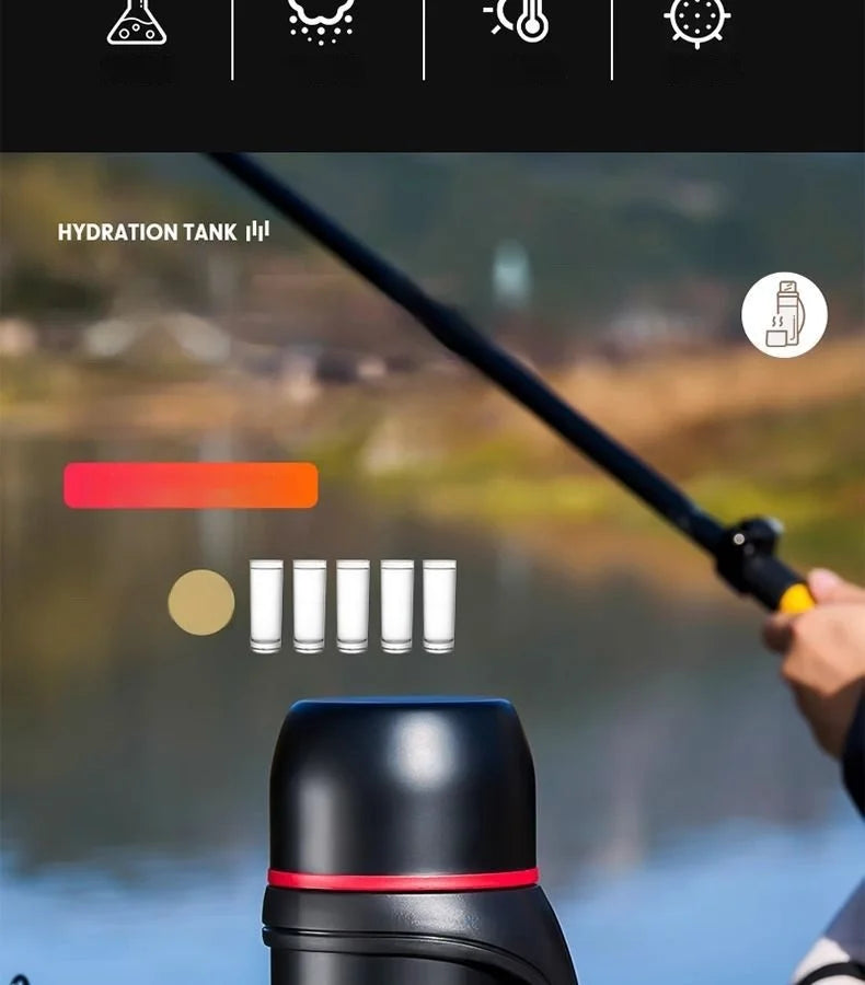 Large Capacity Camping Thermos | 2-in-1 Outdoor Travel Kettle & Cold Pot for Coffee & Hydration