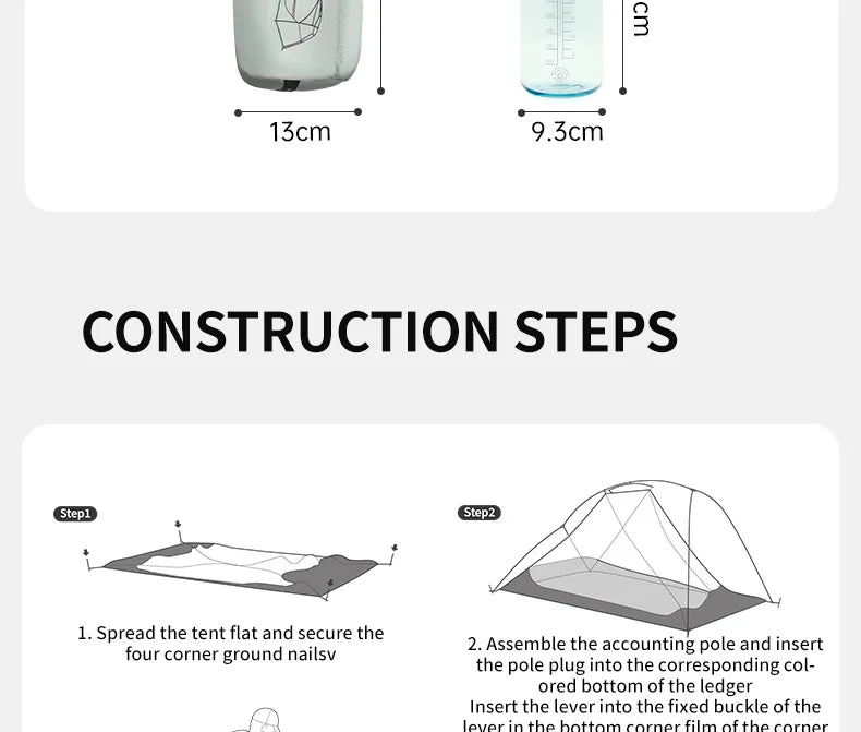 Naturehike Ultralight 2-Person Camping Tent (2025) – Waterproof 4-Season Backpacking Shelter with Aluminum Poles Trekker Essentials
