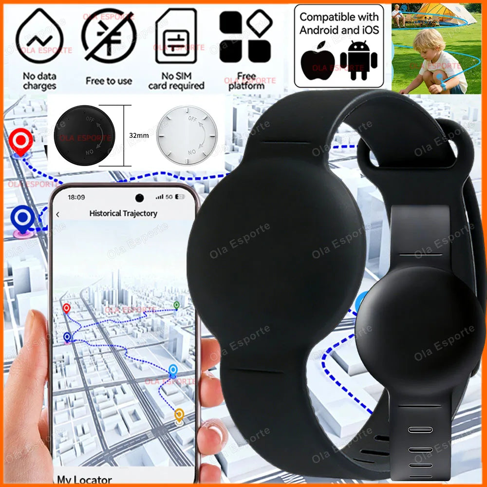 2026 Tracking Wristband Find Anti-Loss Kid Tracker Required Track History Precise Location Tracking One-Click Navigation via App Trekker Essentials