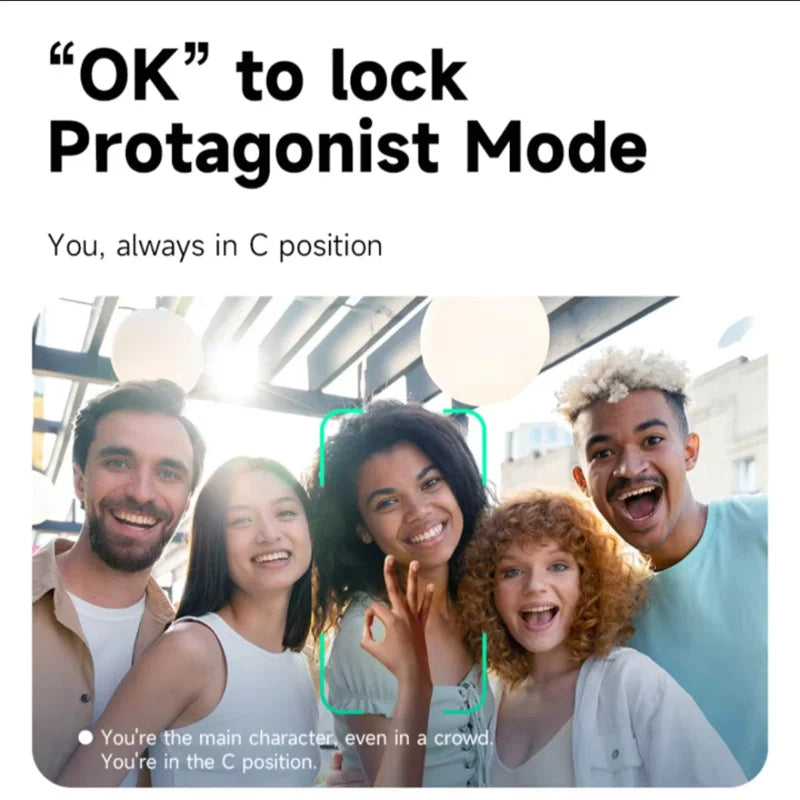 AI Tracking Selfie Stick - 360° Auto-Follow Tripod with Bluetooth Remote