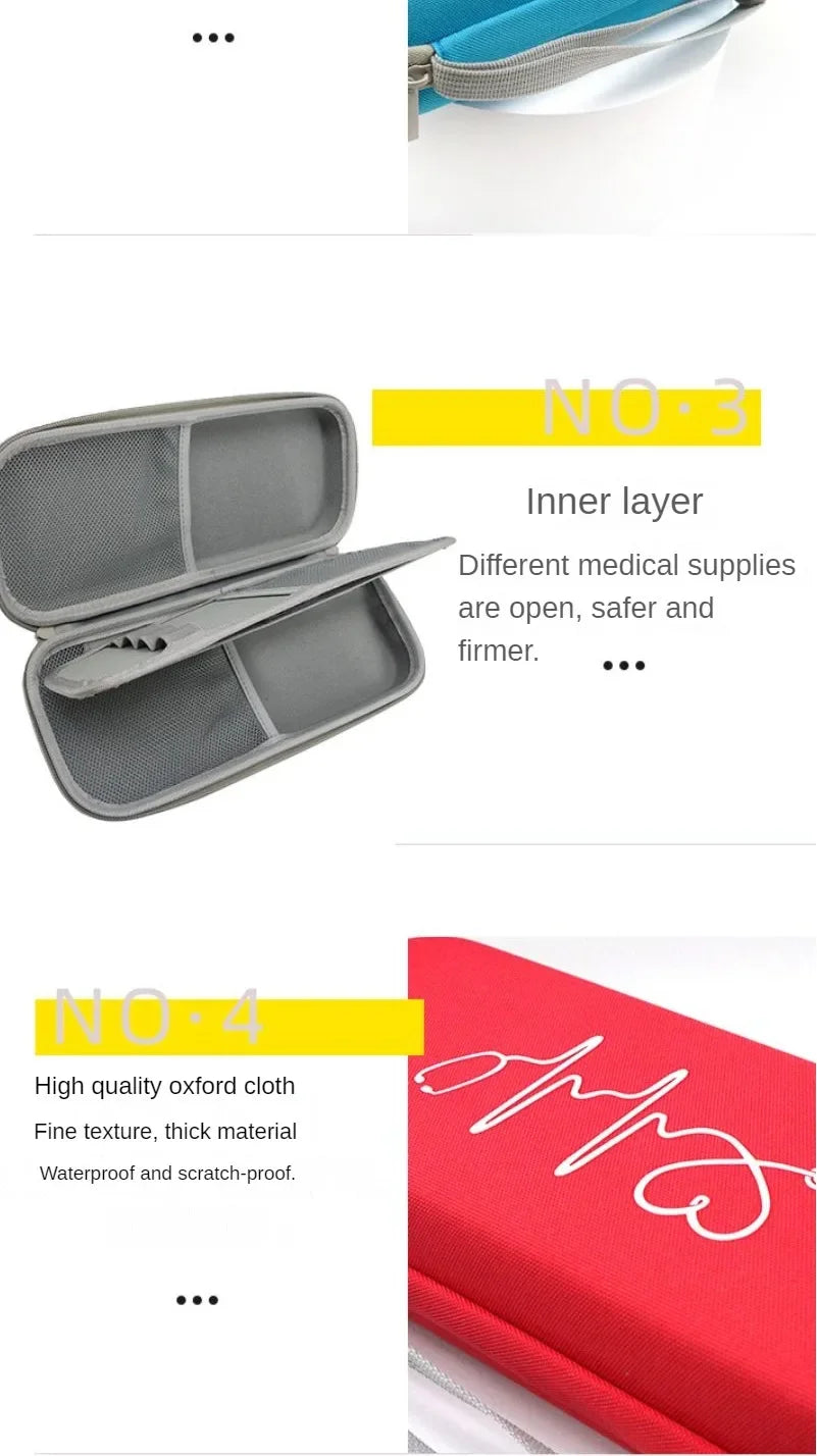 Portable Medical Storage Case – Hard Shell EVA First Aid Organizer for Stethoscope & Emergency Supplies Trekker Essentials