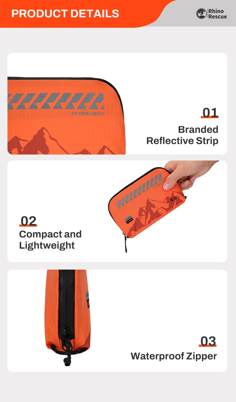 Outdoor First Aid Kit – Lightweight Waterproof Emergency Medical Kit for Travel, Hiking & Camping Trekker Essentials