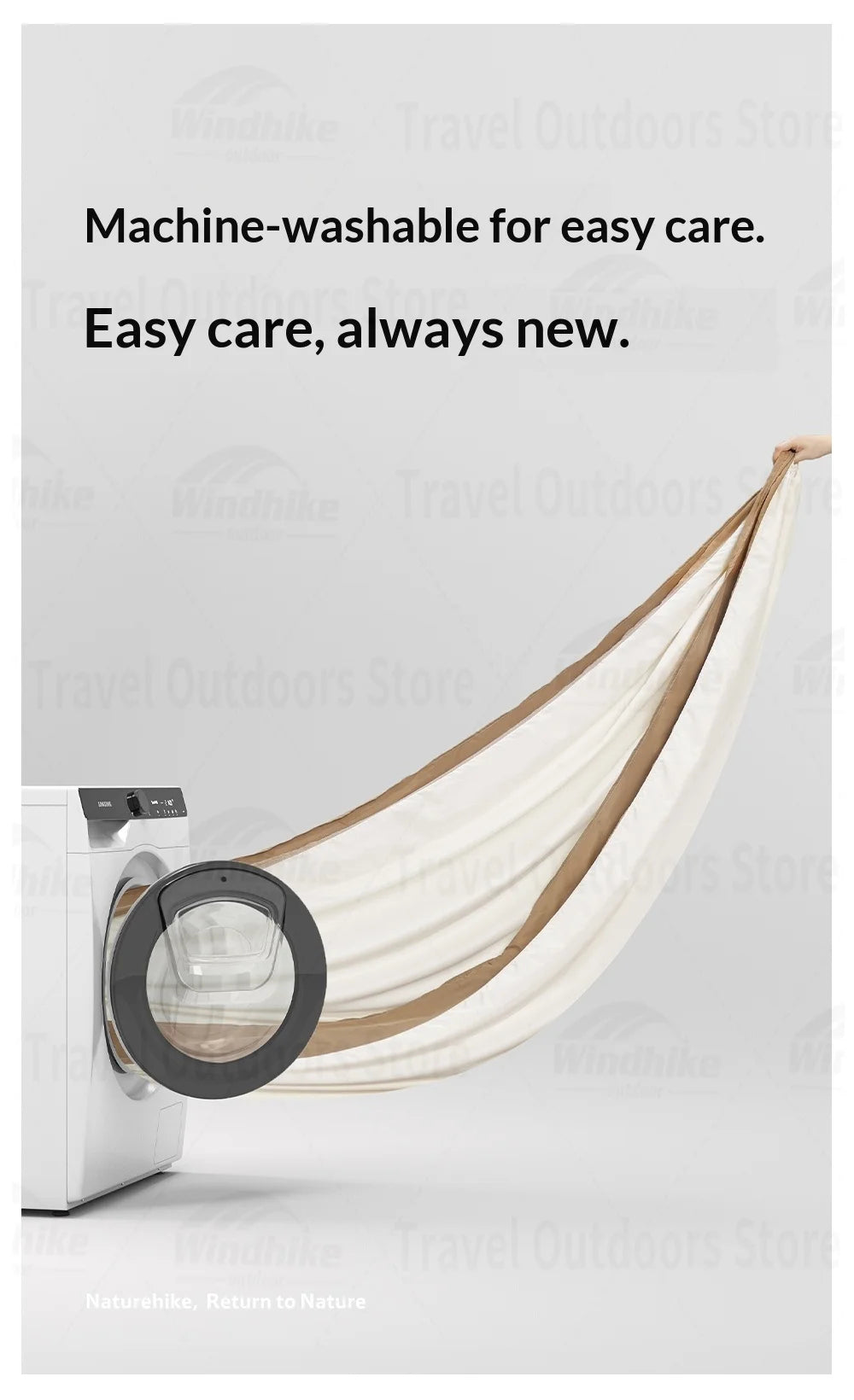Naturehike Ultralight Swing Hammock Anti-Tip High Load Capacity 200kg for Camping Family Travel 1-2 Person Hanging Sleeping Bed