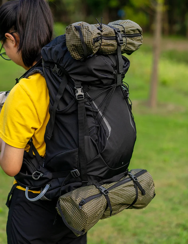 UHMWPE xpac Storage Pack -Ultralight Hiking Backpack Side Pocket Chair Tent Bag Tactical Waterproof Camping Gear Equipment Trekker Essentials
