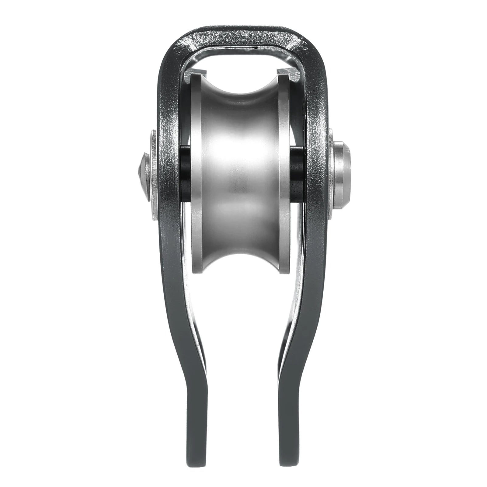 Polea de escalada de alta resistencia de 30 kN: carro de cable de aleación de aluminio con rodamiento de bolas para escalada en roca/hielo, espeleología y rescate.