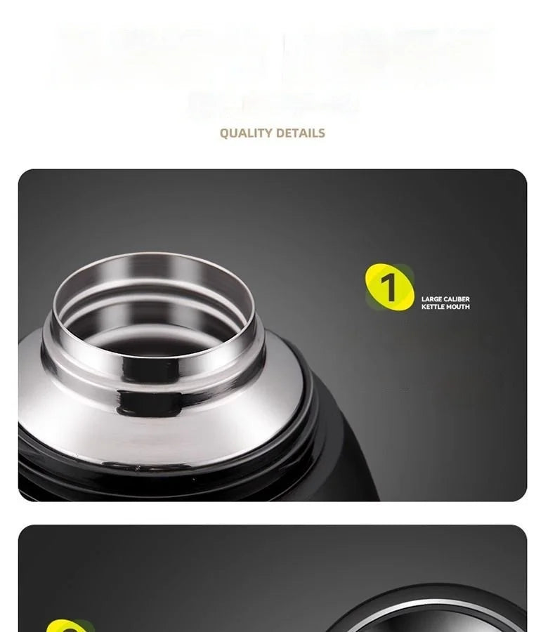 Large Capacity Camping Thermos | 2-in-1 Outdoor Travel Kettle & Cold Pot for Coffee & Hydration