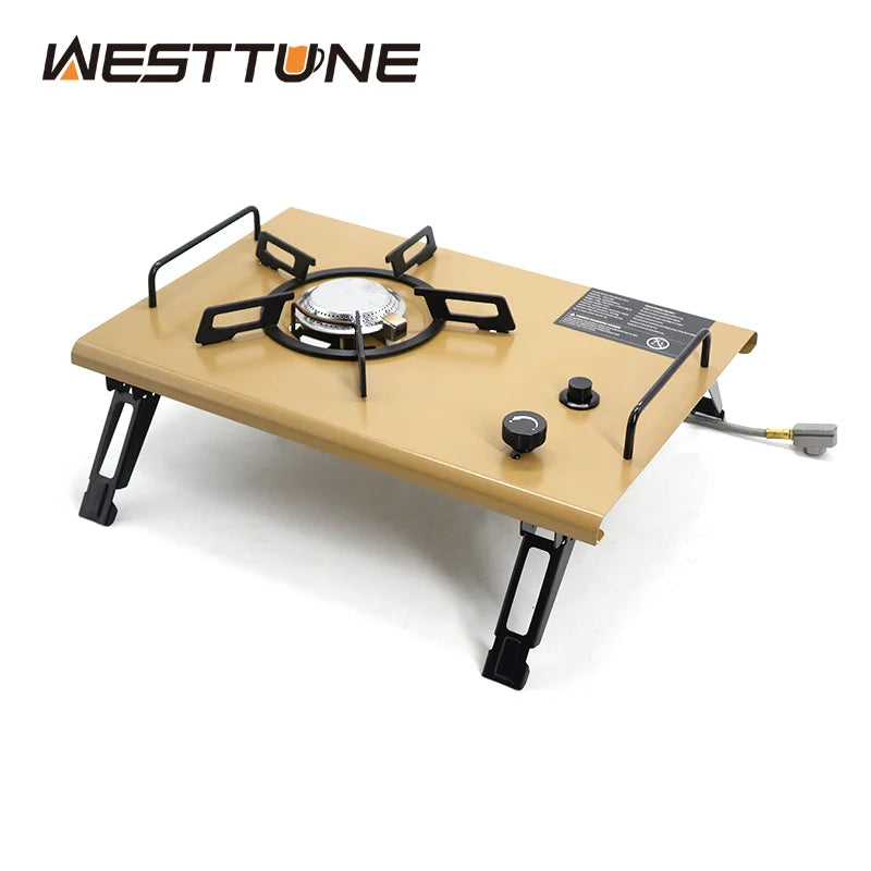 WESTTUNE IGT Gas Stove Burner Strong Fire Heater Furnace Portable Outdoor 4000W High Power Stainless Steel Camping Table Stove Trekker Essentials